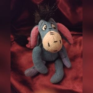 Rare Disney Store Eeyore Beanie Plush w/ Rope Arms & Legs